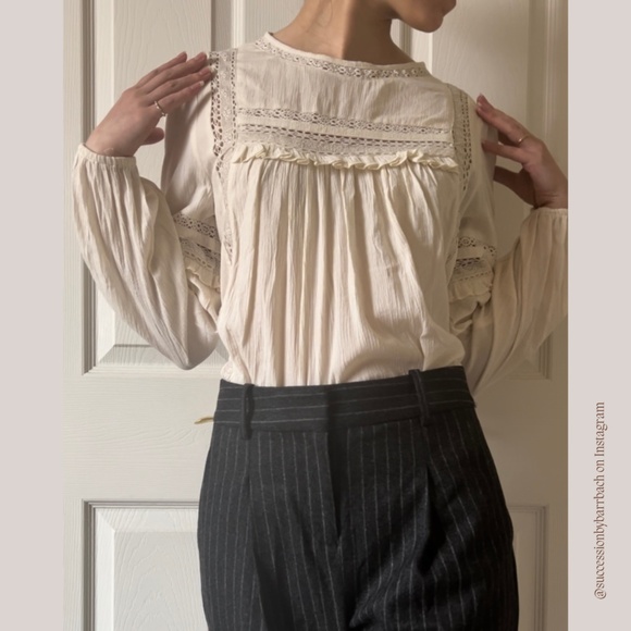 Ornate Ruffle Blouse by American Eagle, Women’s size S | Vintage-Style Blouse - Picture 4 of 6